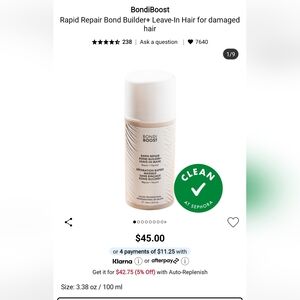 Rapid Repair Bond Builder+ Leave-In Mask - White